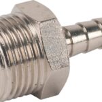 Racor empalme manguera rosca macho BSPP 6 mm x 3/8"