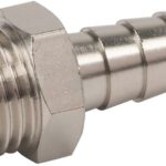 Racor empalme manguera rosca macho BSPP 8 mm x 1/4"