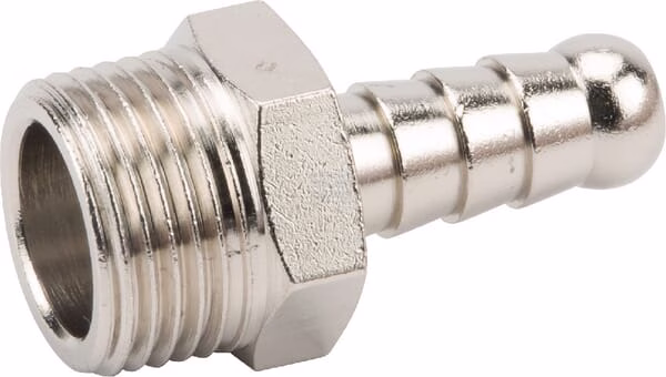 Racor empalme manguera rosca macho BSPP 8 mm x 3/8" 1 Racor empalme manguera rosca macho BSPP 8 mm x 3/8"