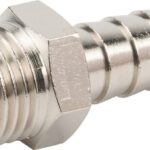 Racor empalme manguera rosca macho BSPP 9 mm x 1/4"