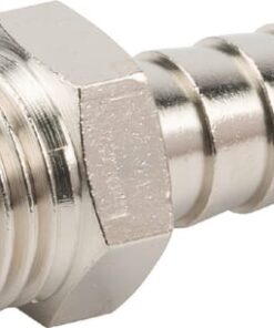 Racor empalme manguera rosca macho BSPP 9 mm x 1/4"
