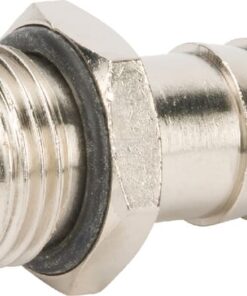 Racor empalme manguera rosca macho BSP con tórica 17 mm x 1/2