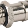 Racor empalme manguera rosca macho BSP con tórica 17 mm x 3/8"