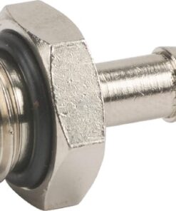 Racor empalme manguera rosca macho BSP con tórica 7 mm x 1/4"