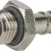 Racor empalme manguera rosca macho BSP con tórica 9 mm x 1/4"