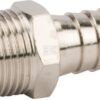 Racor empalme manguera rosca macho BSPT 12 mm x 3/8"
