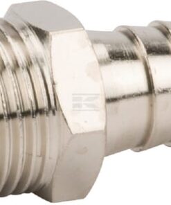 Racor empalme manguera rosca macho BSPT 12 mm x 3/8"