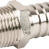 Racor empalme manguera rosca macho BSPT 18 mm x 1/2" 7 Racor empalme manguera rosca macho BSPT 18 mm x 1/2"