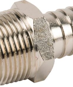 Racor empalme manguera rosca macho BSPT 18 mm x 3/4