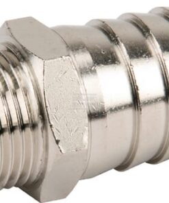 Racor empalme manguera rosca macho BSPT 20 mm x 3/8