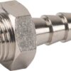 Racor empalme manguera rosca macho BSPT 6 mm x 1/8"