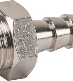 Racor empalme manguera rosca macho BSPT 6 mm x 1/8"