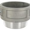 Camlock Tipo B 4" rosca macho, aluminio
