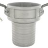 Extremo de manguera Camlock Tipo C 6", aluminio