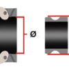 Camlock Tipo DP 3" tapón macho, acero inoxidable
