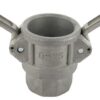Acoplamiento Camlock tipo D 1.1/4" rosca hembra, acero inox.