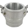 Acoplamiento Camlock tipo D 2" rosca hembra, acero inox.