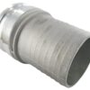Acoplamiento Camlock tipo E 4", extremo de manguera, aluminio