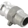 Camlock Tipo F 3/4" rosca macho, aluminio