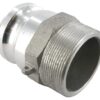 Camlock Tipo F 2.1/2" rosca macho, aluminio