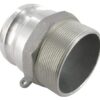 Camlock Tipo F 3" rosca macho, aluminio
