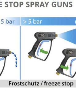 Pistola de lavado rosca izq., hembra giratoria 3/8