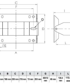 Soporte articulado de pared SS