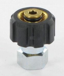 Racor con rosca+tuerca 1/4"