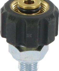 Racor con rosca+tuerca 1/4"