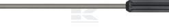 Lanza 2000mm 15°, acero inox.