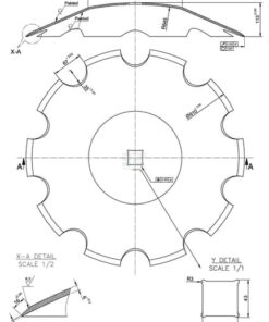 Disco grada dentado 610x6/41