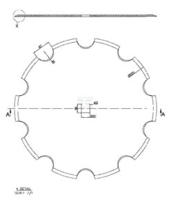 Disco de grada plano 520 x 6