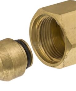 Adaptador K-Lock rosca hembra TR22 x rosca macho M22x1,5, latón
