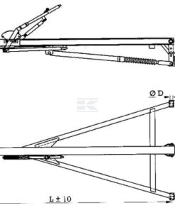 Dispositivo tope 860 mm BPW