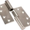 Bisagra esfera, 89x89 L, acero inox.