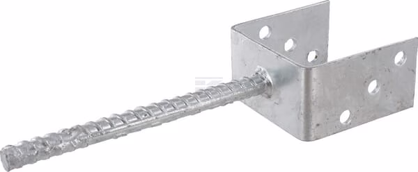 Pletina para poste en U, FV 121/100x60 1 Pletina para poste en U, FV 121/100x60