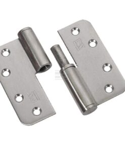 Bisagra redonda RVS 89x89 L, acero inox.