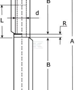 Gozne de soldadura 120 mm