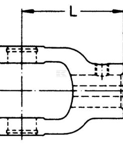 Horquilla, orificio 25,4 mm (1"), chavetero 1/4", W2100/W100E Walterscheid