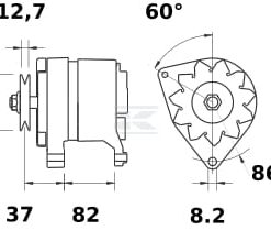 Alternator 14V65A