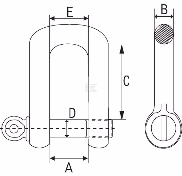 Grillete alta resistencia 3/8" 2 Grillete alta resistencia 3/8"