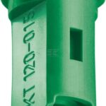 Tobera anti-deriva, venturi, doble chorro plano IDKT 120° 015 verde plástico Lechler
