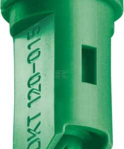 Tobera anti-deriva, venturi, doble chorro plano IDKT 120° 015 verde plástico Lechler