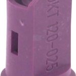 Tobera anti-deriva, venturi, doble chorro plano IDKT 120° 025 violeta plástico Lechler