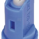 Tobera anti-deriva, venturi, doble chorro plano IDKT 120° 03 azul cerámica Lechler