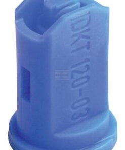 Tobera anti-deriva, venturi, doble chorro plano IDKT 120° 03 azul plástico Lechler