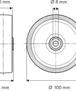 Rueda 100 mm