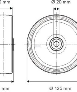 Rueda 125 mm