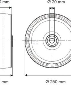 Rueda 250 mm