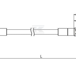 Cable palanca indiv. 1000 mm